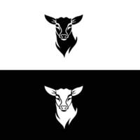 head of a wolf logo design vector