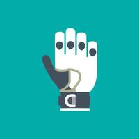 A glove with a wristband and a finger vector