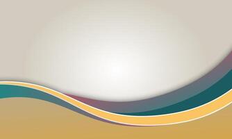 Abstract background with wavy lines and a yellow and blue color scheme vector