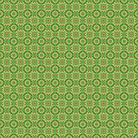 A green and yellow pattern with a flower design vector