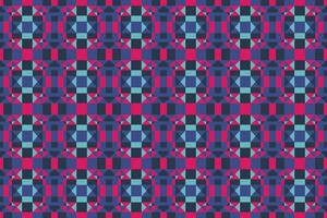 A colorful pattern with squares and circles vector