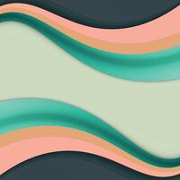 A colorful abstract background with waves vector