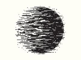 Black Digital Glitch Effect Texture for Graphics vector