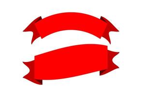 label ribbon red for sales message promotion vector