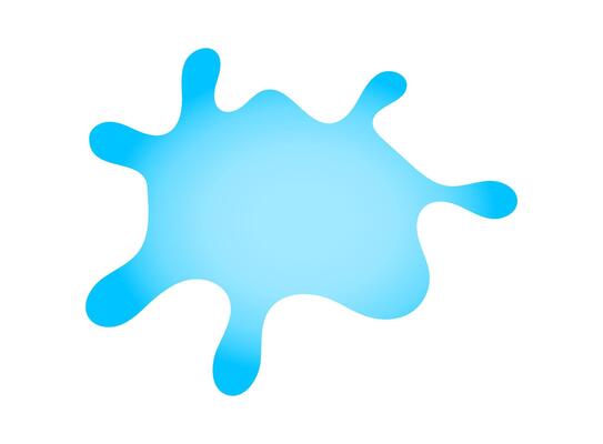 water splash, water waves symbol, water fluid shape