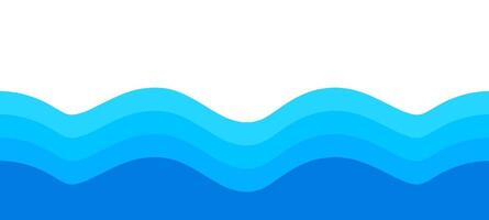 water wavy shape, sea waves, water ripple for background, water surface, ocean graphic pattern vector