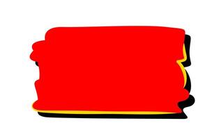 red label simple shape for sale and promotion, sticker tag, red label for discount vector