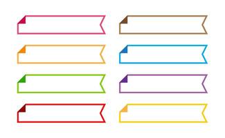 label frame simple, label tag rectangular for text vector