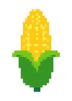 pixel corn, pixilated corn for icon, pixel corn for illustration vector
