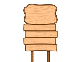 wood sign for text, empty wooden board vector