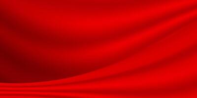 red fabric luxury for background, elegant curtain red for banner background vector