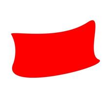 red label sale freeform shape, red label simple for discount icon vector