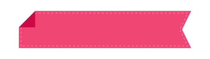 label frame simple, pink label tag rectangular for text vector