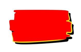 red label simple shape vector