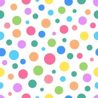 polka dot colorful pattern, multicolor polka dot for seamless pattern background, polka dot repeat colorful vector