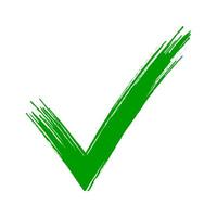 right mark green, correct green icon, tick, vote, checkmark for message social media vector