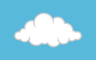 white cloud, clouds cartoon, cloud simple shape vector
