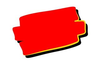 red label simple shape for the sale and promotion vector
