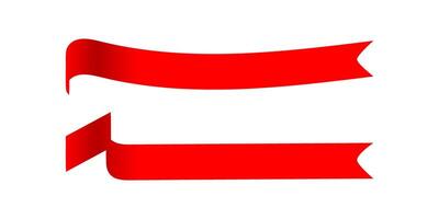 label ribbon red for message promotion, sticker label ribbon vector