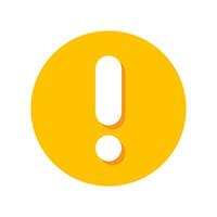 exclamation in circle sign, checklist icon sign vector