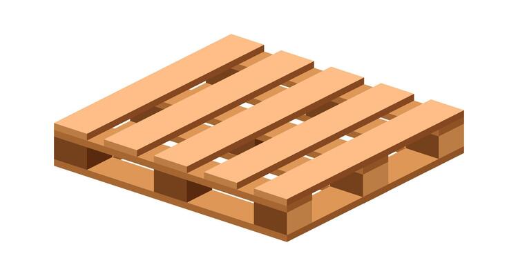 wood pallet, wooden pallet icon, shipping pallet for warehouse storage concept