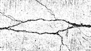 crack texture, grunge, distress background, rough texture, dirty texture, cracked wall concrete of black and white for background vector