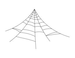 spider web simple, spiderweb for halloween illustration vector