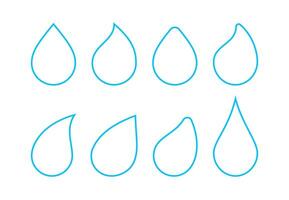 Drop of Water linear, Aqua Droplet, Water Drop line, Drink icon, Drop for Energy Eco and Liquid symbol, Raindrop, Moisture icon vector