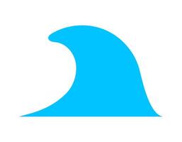water waves symbol, wave water ripple flow for graphic vector