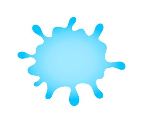 water splash, water waves symbol