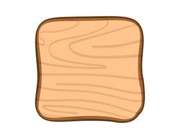 wooden plank, wood sign, empty wooden board for message vector
