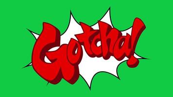 Speech bubbles to display characters speech or thoughts to convey certain exclamations video