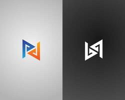 Triangle letter PD or DP logo icon design template elements. vector