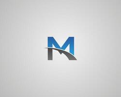 Letter M abstract logo icon design template elements. vector