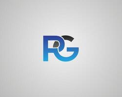 Abstract PG Letter Initial Logo Design Template vector