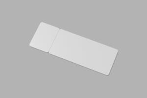 ticket for mockup design or presentation photo