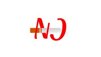 World No Tobacco Day animation with broken cigarettes symbolizing the anti smoking campaign. Awareness motion graphic promoting health and tobacco-free lifestyle for global public health initiatives video