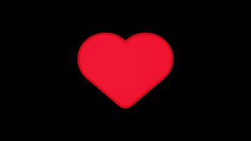 3D Heart Spin Seamless Loop - No Background video