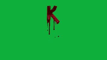 Bleeding Alphabet Animation for Editors video