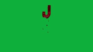Bloody Text Animation - Seamless Loop Effect video