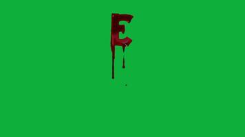 Bleeding Letter Motion Graphics - Seamless Loop video