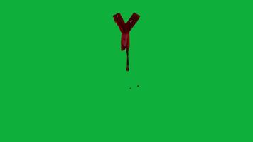 Animated Blood Splatter Font - Seamless Loop video