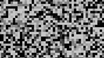 Preto e branco inspirado em pixels meio-tom Projeto com geométrico elementos ideal para digital arte contemporâneo projetos ou evento gráficos com uma moderno estético toque video