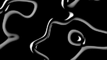 Abstract black and white fluid halftone pattern with curvy lines Perfect for event branding creative projects and graphic designs with a contemporary and stylish theme video