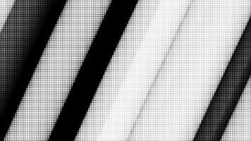 Black and white diagonal halftone dots forming abstract curves suitable for backgrounds prints posters digital art and design projects video