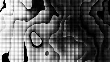 Dynamic black and white halftone gradient design with smooth flowing shapes ideal for modern graphic design event flyers and elegant celebratory themes video