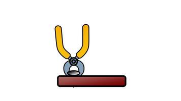 A pulley lifting a weight, illustrating mechanical advantage, load management, and the engineering principles of force and motion in machinery. video