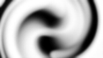 Black and white dots swirl in abstract designs Suitable for backgrounds prints textiles and modern graphic designs video