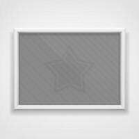 A4 horizontal frame vector
