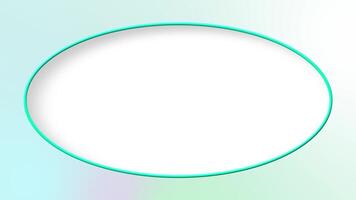 Modern abstract background featuring a stylish oval frame design video